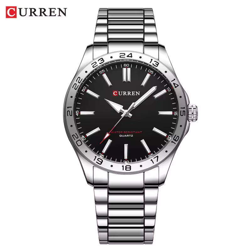 Reloj analógico Curren 8439: Estilo sofisticado en acero inoxidable