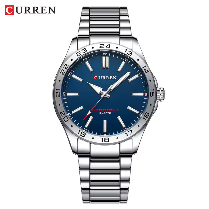 Reloj analógico Curren 8439: Estilo sofisticado en acero inoxidable