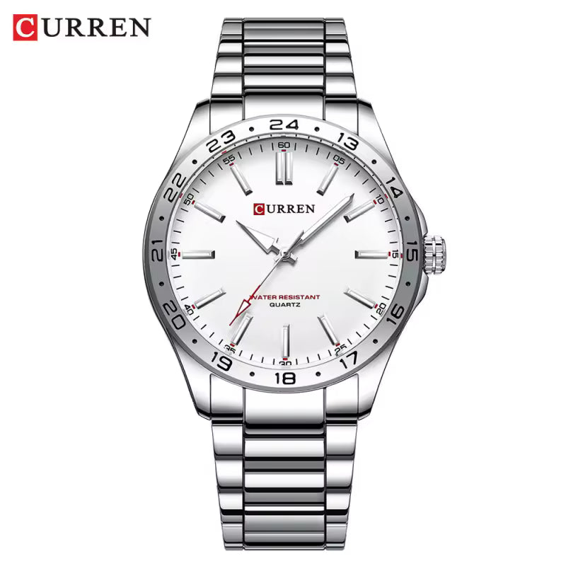 Reloj analógico Curren 8439: Estilo sofisticado en acero inoxidable